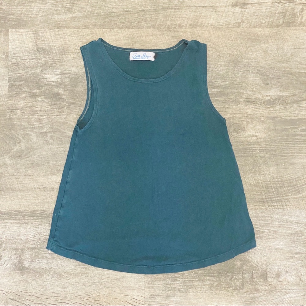 AVA SKY // solid ocean blue tank